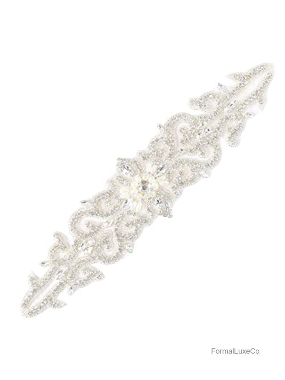 Rhinestone Bridal Sash Belt Crystal Wedding Dress Belt Applique